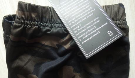 Legíny - vzor zelené khaki (army-maskáče), v. s/m, m / s