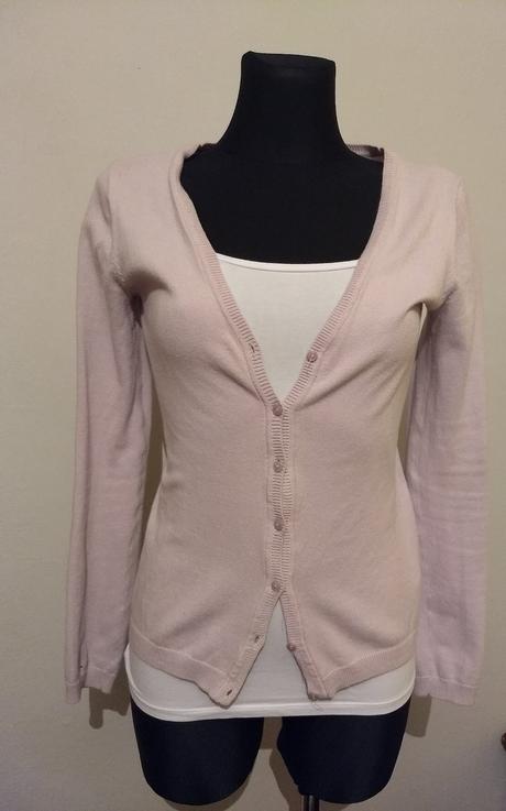 Svetrík mentolový a bledofialový, m