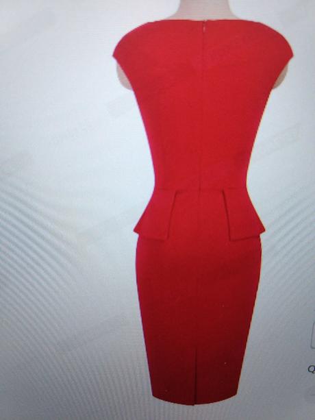 Červené šaty do práce aj na oslavu, 42