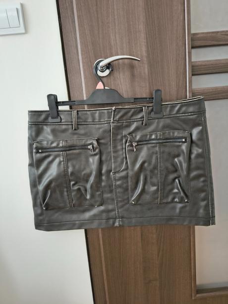 Kožená sukňa, zara,xxl