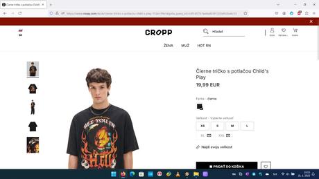 Tričko lebky, naruby, chucky, h&m,l / m