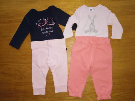 Balík oblečenia pre dievčatko č. 74 - 4 kusy, 68–80