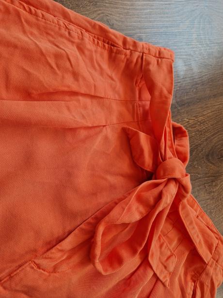 Lososové kraťasy s vysokým pásom vero moda, vero moda,l