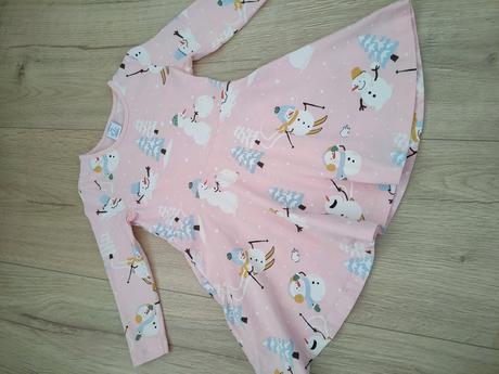 Bavlnené šaty lindex snehuliaci, vel. 92, lindex,92