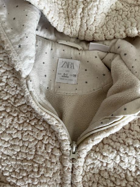 Huňatý zara overal, zara,56