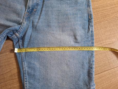 Riflové krátke nohavice, h&m,36