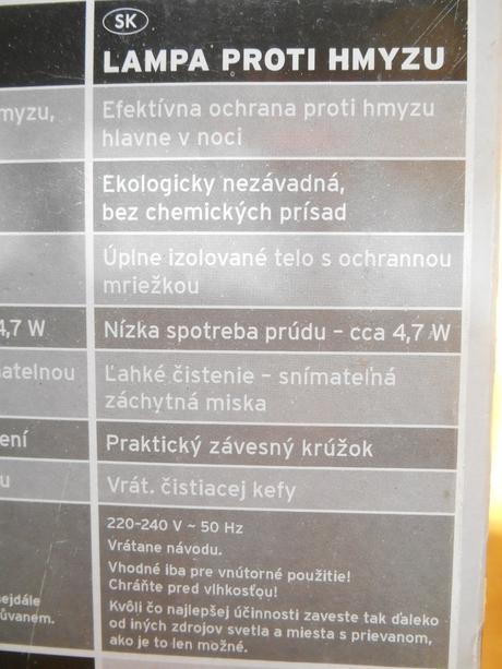 Elektrická pasca na komáre, lapač hmyzu,