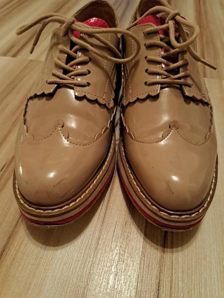 Lakované mokasiny, zara,37