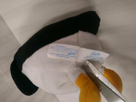 Plyšový tučniak z madagaskaru pinguins, 22 cm,