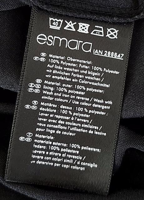 Pásikavé modrobiele šaty, esmara,40