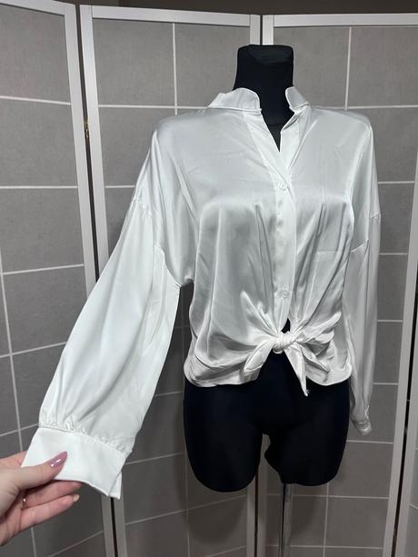 Biela satenova bluzka, m