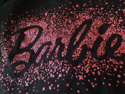 Barbie tričko lesklé s trblietkami 158, primark,158