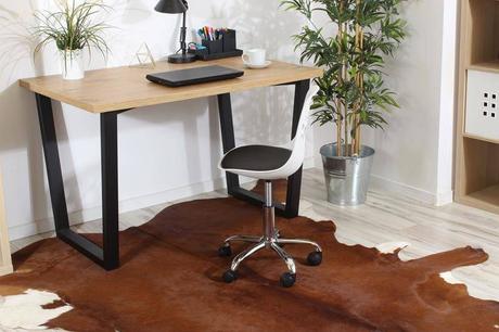 Otočná stolička foot k písaciemu stolu bielosivá,