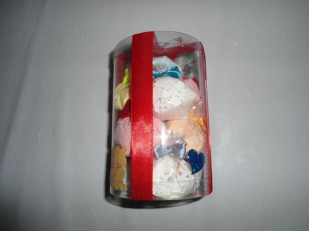 10x šumivý púder v darčekovom balení, 