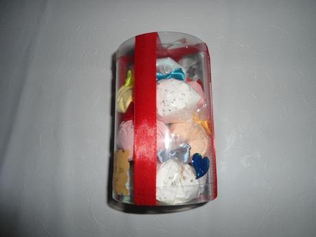 10x šumivý púder v darčekovom balení, 