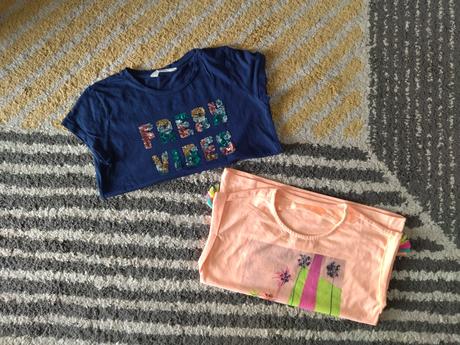 Modré tričko s aplikáciou 146/152, h&m,146