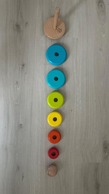 Drevené krúžky na navliekanie, 