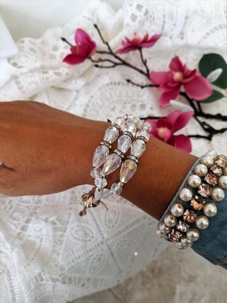 Trblietavý korálkový náramok, 