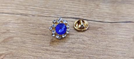 Napichovacia brošňa - kráľovská modrá, 