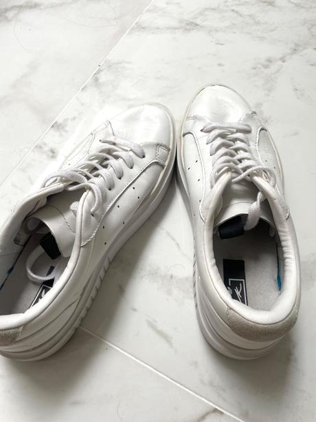 Predám biele kožené tenisky adidas sleek / white l, adidas,38