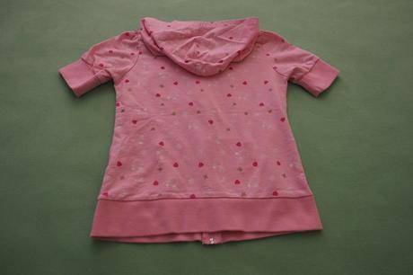 Dievčenská tepláková bunda s krátkym rukávom, glo-story,134