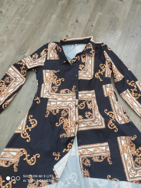 Bluzkove saty s miernym poskodenim, l