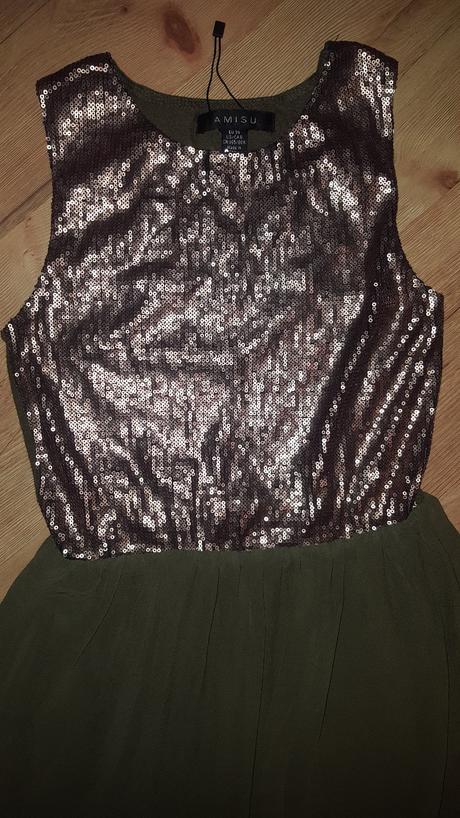 Zelené šaty amisu 38, amisu,38