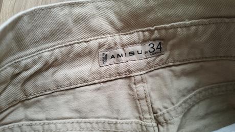Béžové šortky, amisu,34