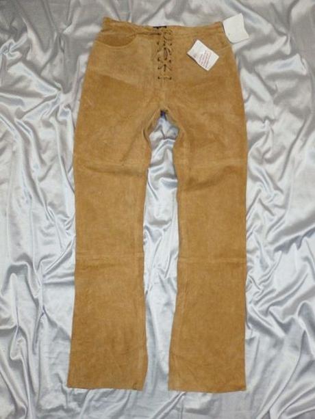 Kvalitné kožené nohavice, 40