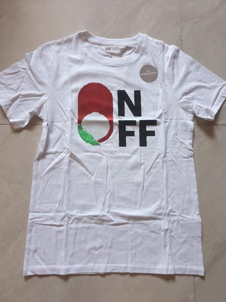 Tričko s flitrami , zn. hm, h&m,152