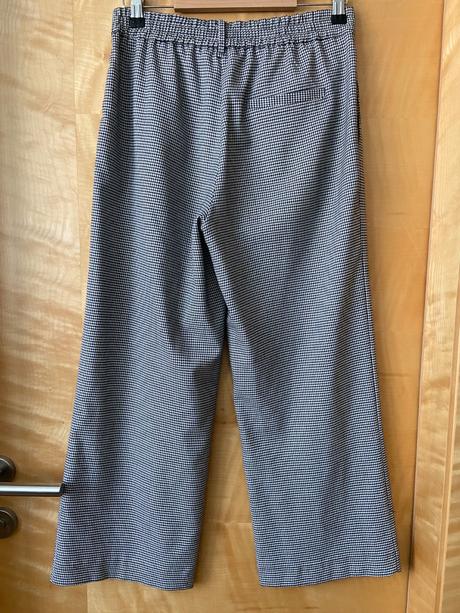 Cierno-biele cullote nohavice, zara,xs