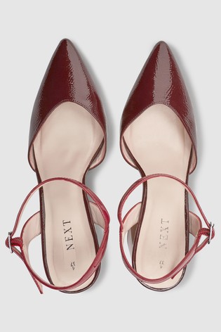 Bordové lakované lodičky, next,41