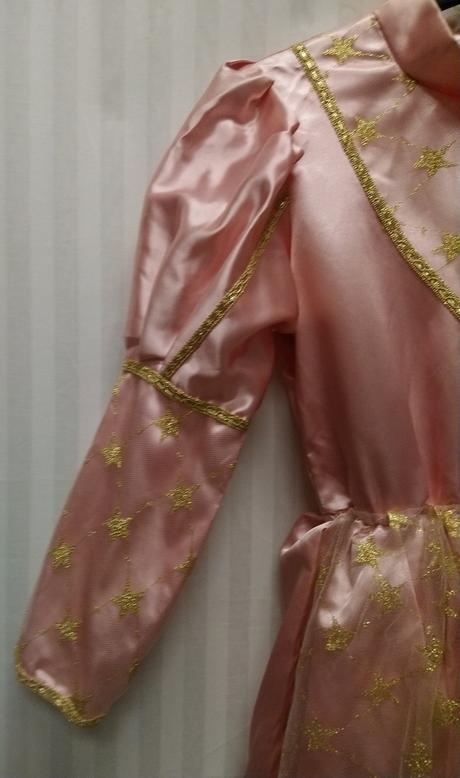 Kostým princezná, ružovo zlaté šaty 140-152 cm,