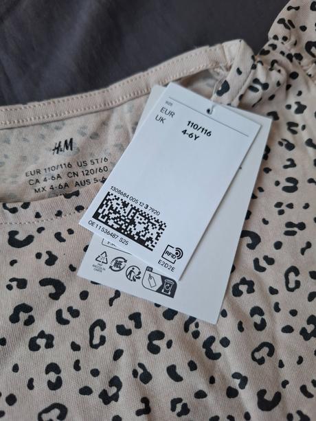 Dievčenské šatt, h&m,110 / 116