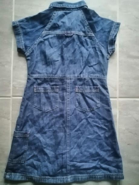 Džínsové šaty v140, 9-10r., 140