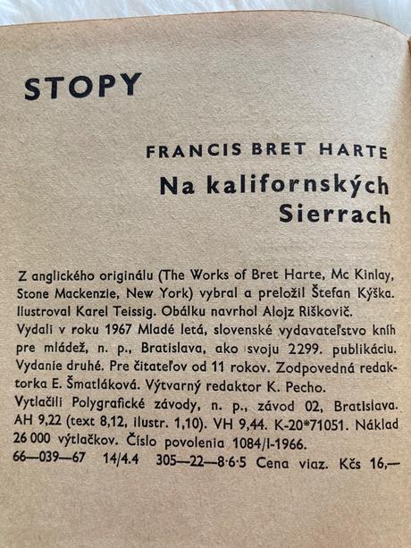 Na kalifornských sierrach francis bret harte(1967),