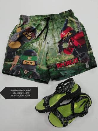 Kraťasy ninjago, h&m,128