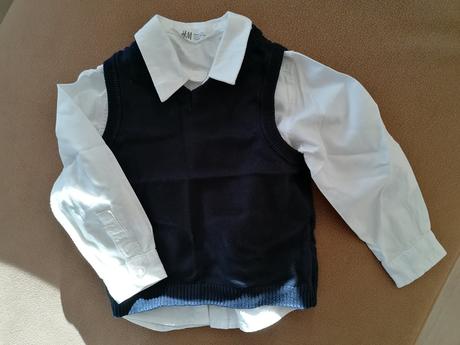 Košeľa s vestou, h&m,92