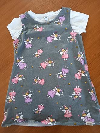 Handmade šaty s tričkom 110, 110