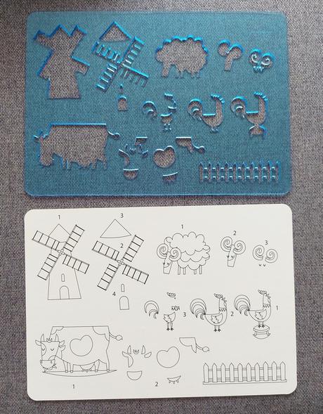 Šablony na obkresľovanie - písmená a zvieratá,