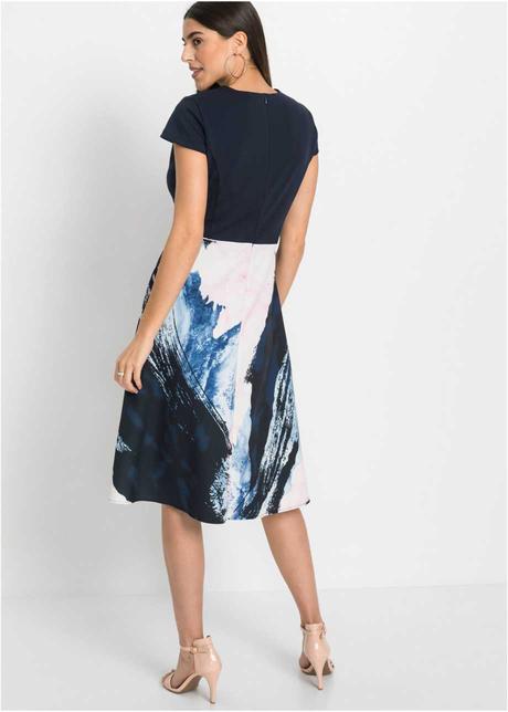 -kvetinové s vreckami elas. šaty bodyflirt veľ. 36, bonprix,s