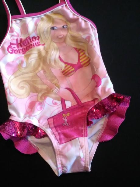 Úžasné flitrované plavky barbie, barbie,98