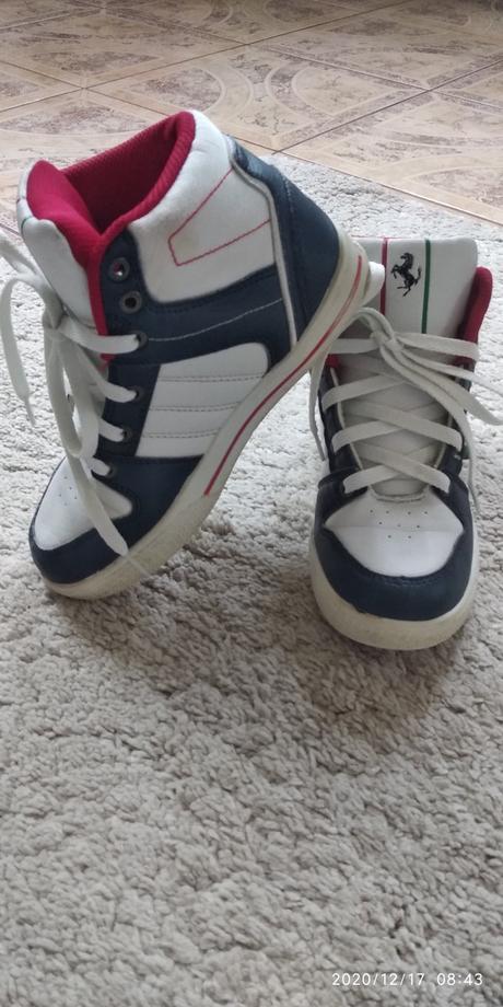 Detské kotníkové botasky ferrari, 36