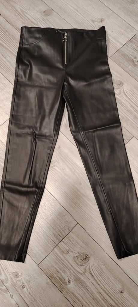 Kožené nohavice, zara,m