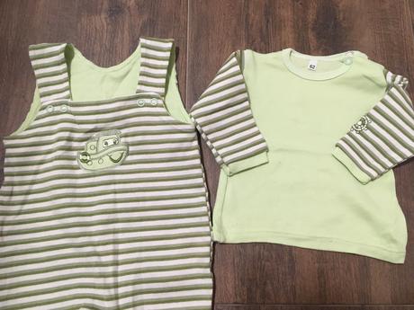 Komplet/ suprava nohavice na traky a tricko, 62