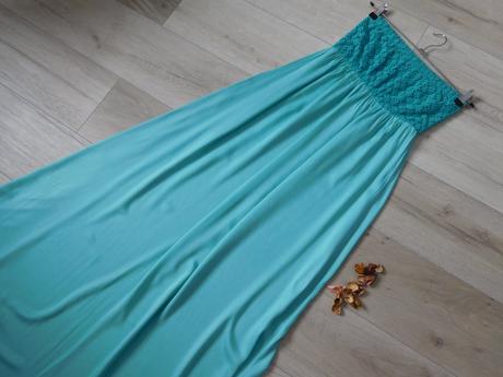 Dlhé šaty dámske  36/38v, pružné top top stav,, 36