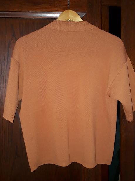 Hrdzavý kardigan gestuz xs - s, s