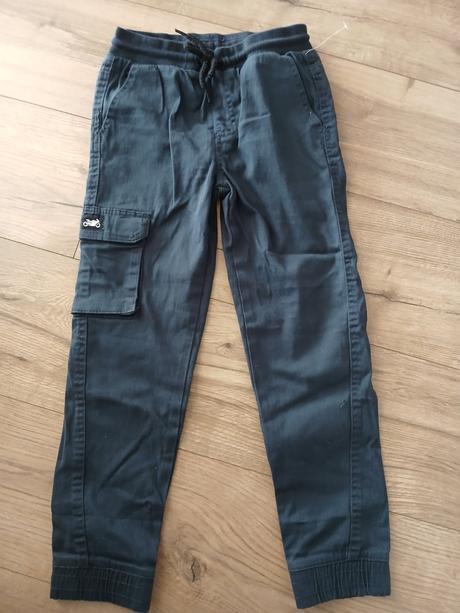 Modré nohavice top stav, 128