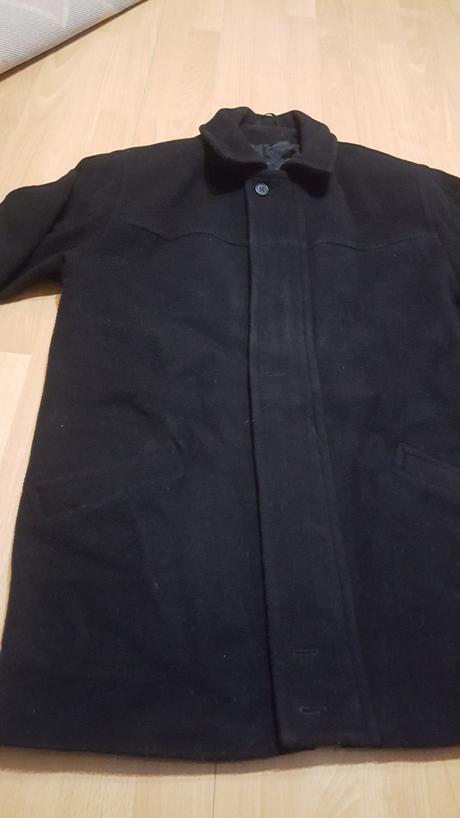 Pánsky čierny kabát, xl