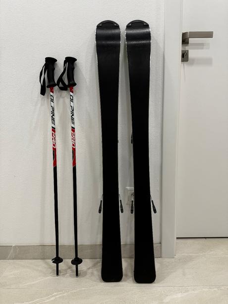 Detské lyže dobermann, palice atomic, atomic,110-119 cm